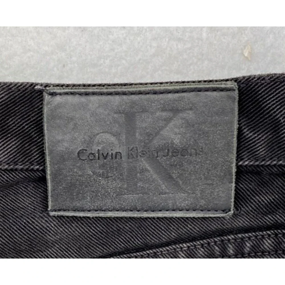 Calvin Klein Jeans Men’s 34x28 Easy Fit Black Denim Straight Leg Made in Mexico